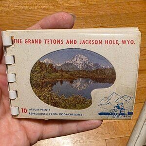 Vintage Grand Tetons & Jackson Hole Mini Postcard Booklet | 1950s